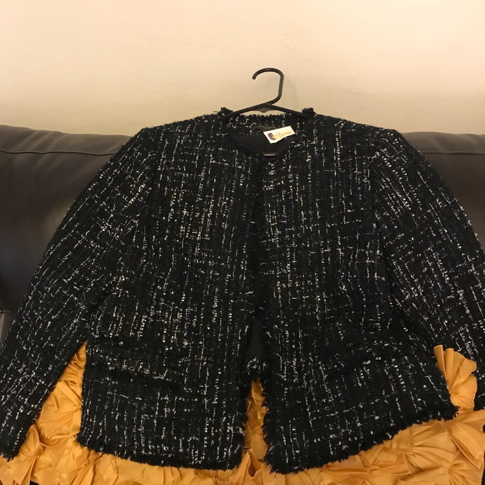 Ann Taylor Tweed short Blazer